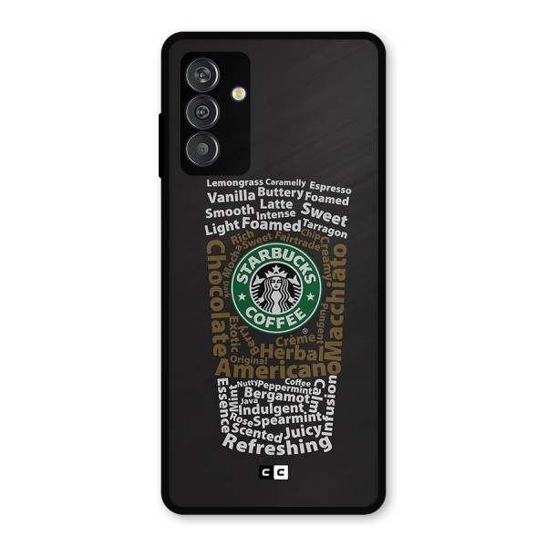 Glass StarBucks Metal Back Case for Galaxy M13