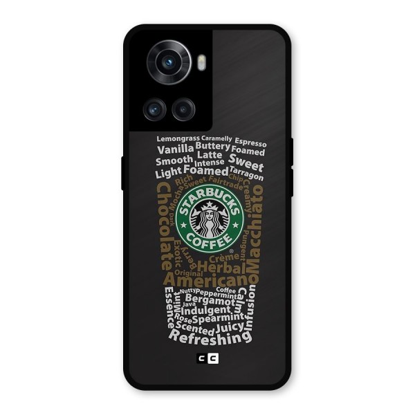 Glass StarBucks Metal Back Case for OnePlus 10R