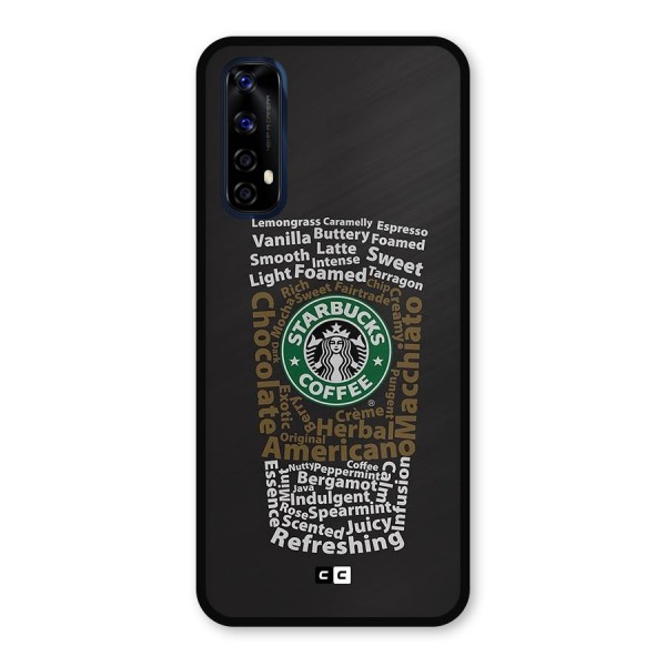 Glass StarBucks Metal Back Case for Realme Narzo 20 Pro