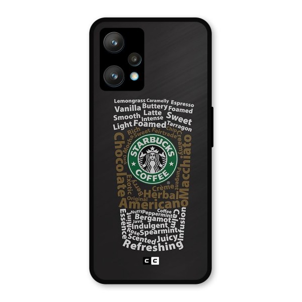 Glass StarBucks Metal Back Case for Realme Narzo 50 Pro