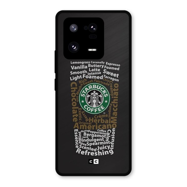 Glass StarBucks Metal Back Case for Xiaomi 13 Pro