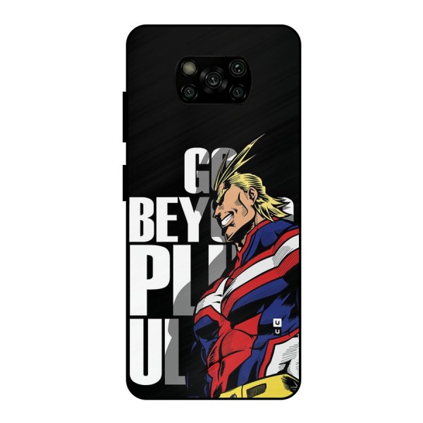 Go Beyond Metal Back Case for Poco X3