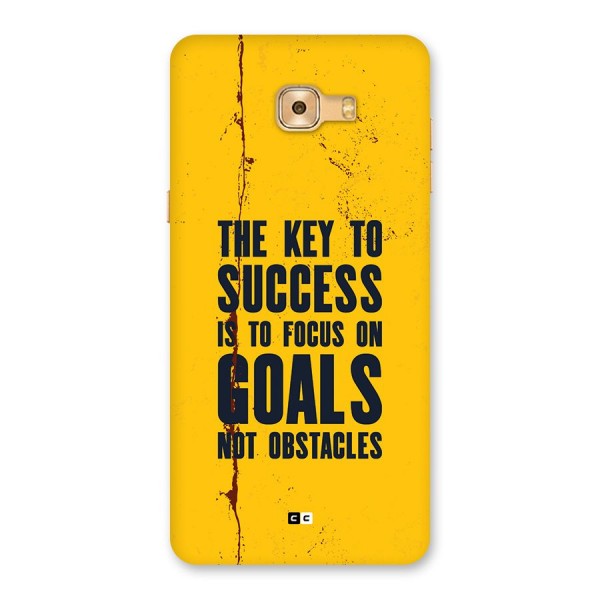 Goals Not Obstacles Back Case for Galaxy C9 Pro