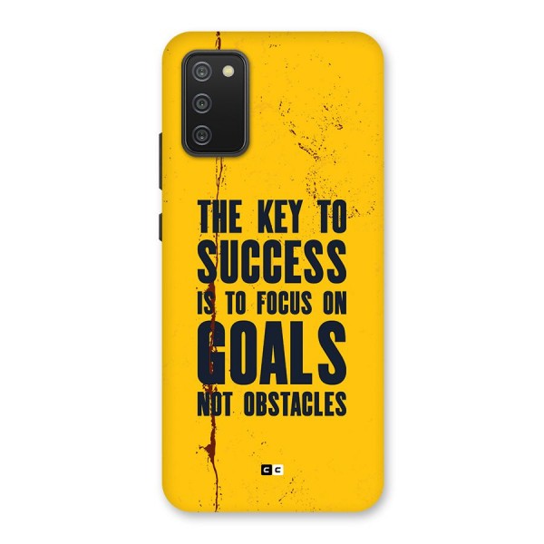 Goals Not Obstacles Back Case for Galaxy F02s