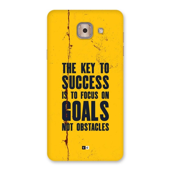 Goals Not Obstacles Back Case for Galaxy J7 Max