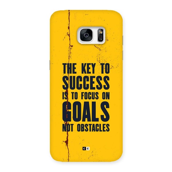 Goals Not Obstacles Back Case for Galaxy S7 Edge