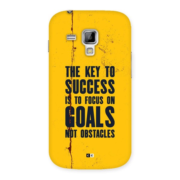 Goals Not Obstacles Back Case for Galaxy S Duos