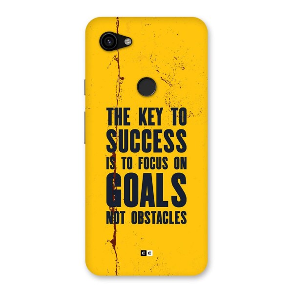 Goals Not Obstacles Back Case for Google Pixel 3a XL