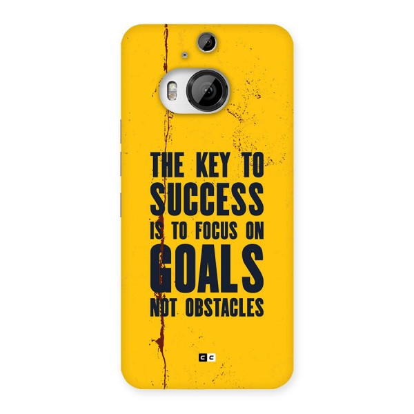 Goals Not Obstacles Back Case for HTC One M9 Plus