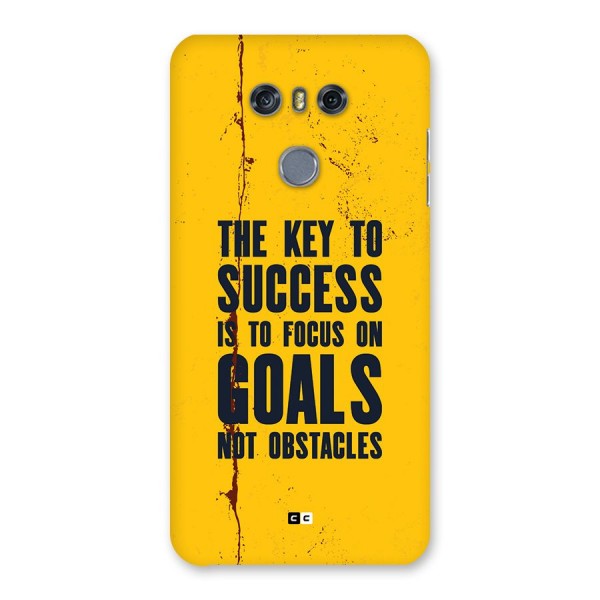 Goals Not Obstacles Back Case for LG G6