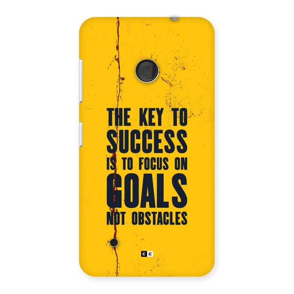 Goals Not Obstacles Back Case for Lumia 530