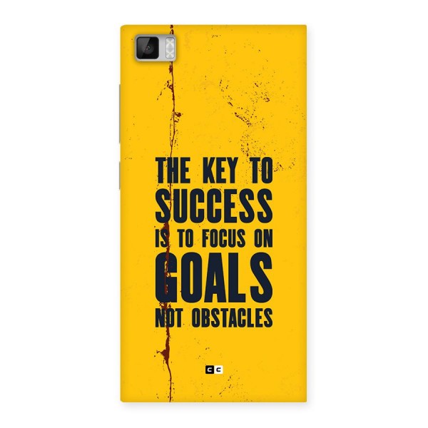 Goals Not Obstacles Back Case for Mi3