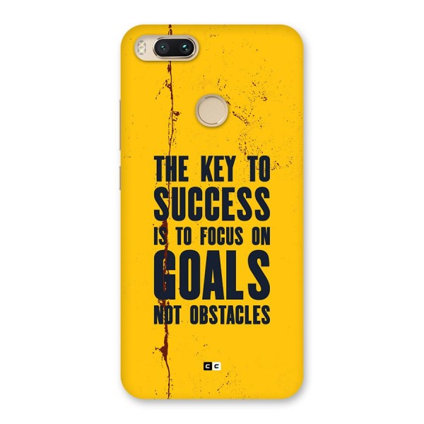 Goals Not Obstacles Back Case for Mi A1