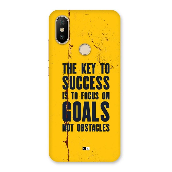 Goals Not Obstacles Back Case for Mi A2