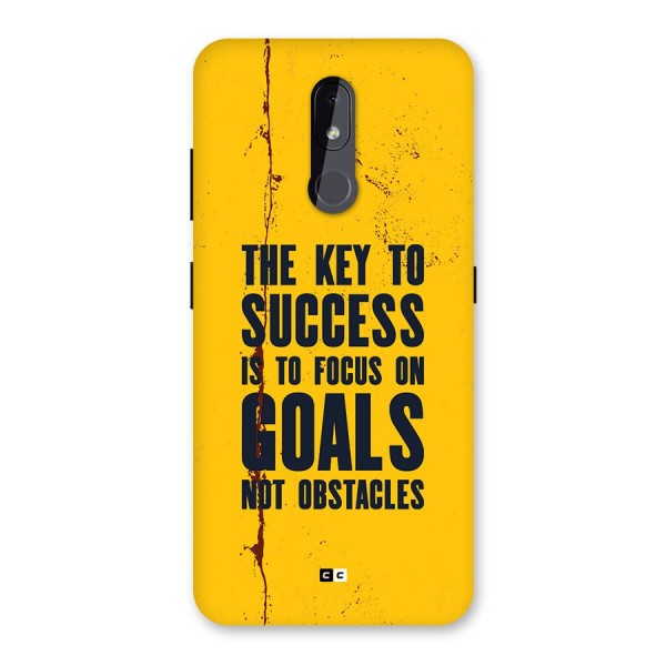 Goals Not Obstacles Back Case for Nokia 3.2