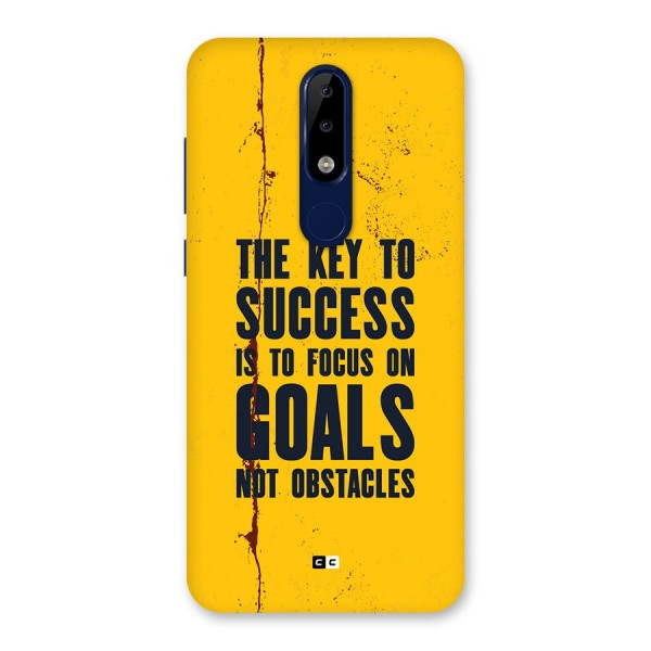 Goals Not Obstacles Back Case for Nokia 5.1 Plus