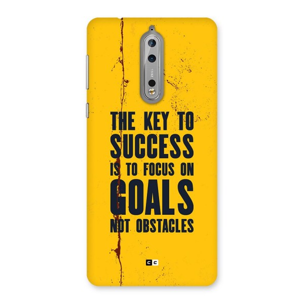 Goals Not Obstacles Back Case for Nokia 8