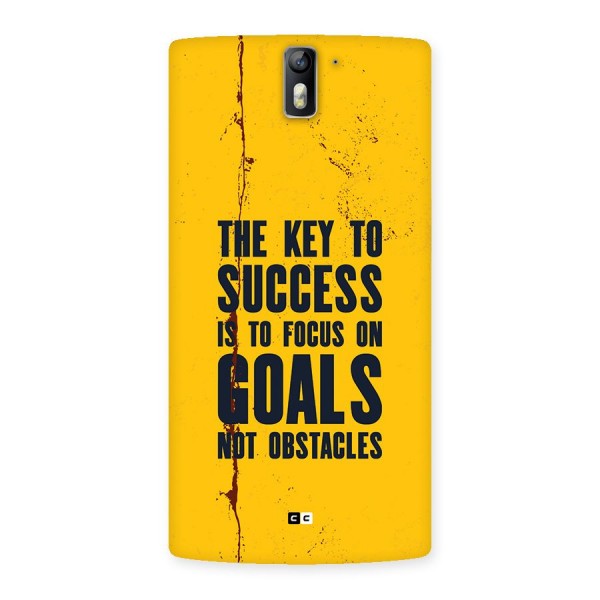 Goals Not Obstacles Back Case for OnePlus One