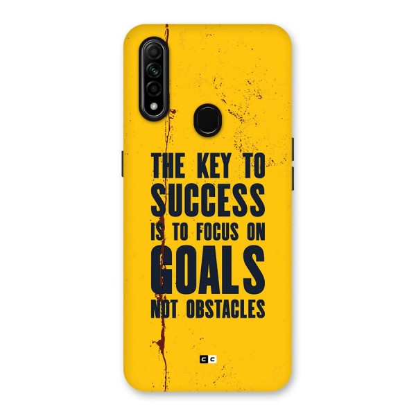 Goals Not Obstacles Back Case for Oppo A31