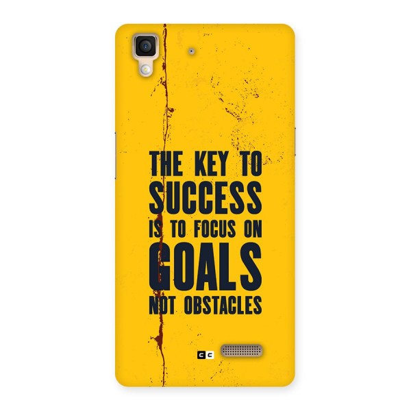 Goals Not Obstacles Back Case for Oppo R7