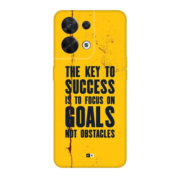 Goals Not Obstacles Back Case for Oppo Reno8 5G