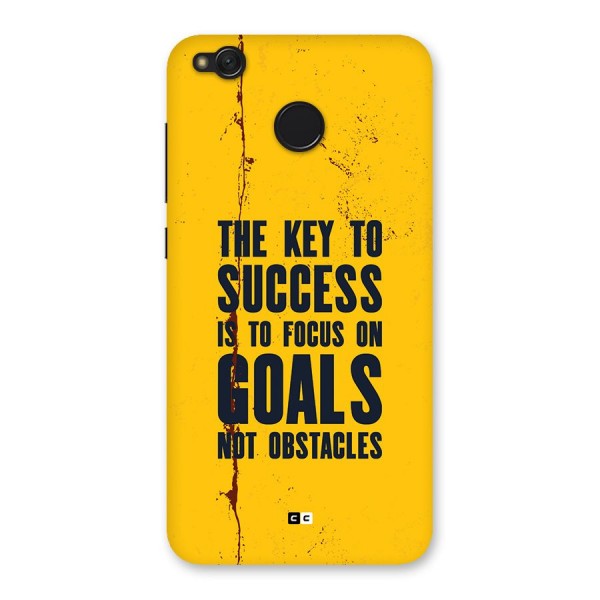 Goals Not Obstacles Back Case for Redmi 4