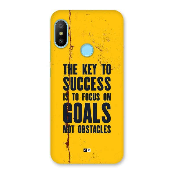 Goals Not Obstacles Back Case for Redmi 6 Pro