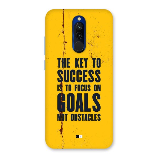 Goals Not Obstacles Back Case for Redmi 8