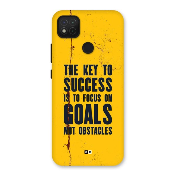 Goals Not Obstacles Back Case for Redmi 9C