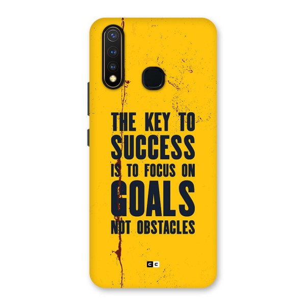 Goals Not Obstacles Back Case for Vivo U20