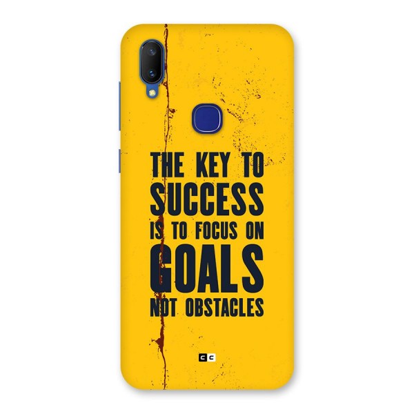 Goals Not Obstacles Back Case for Vivo V11