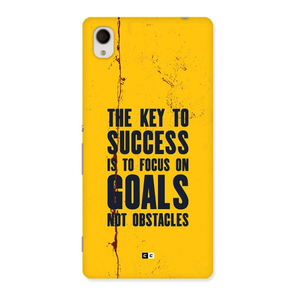 Goals Not Obstacles Back Case for Xperia M4 Aqua