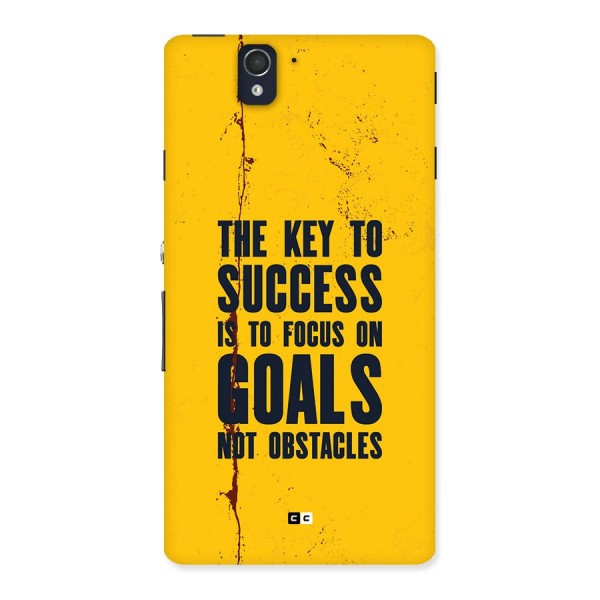 Goals Not Obstacles Back Case for Xperia Z