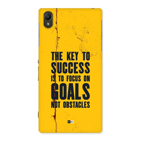 Goals Not Obstacles Back Case for Xperia Z1