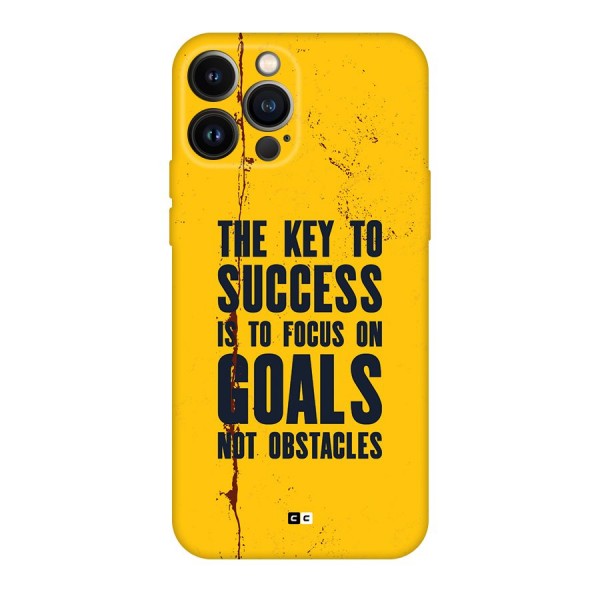 Goals Not Obstacles Back Case for iPhone 13 Pro Max