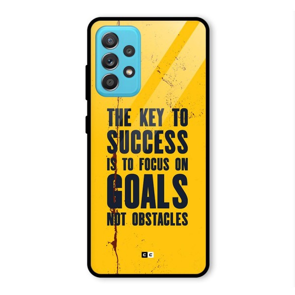 Goals Not Obstacles Glass Back Case for Galaxy A52s 5G