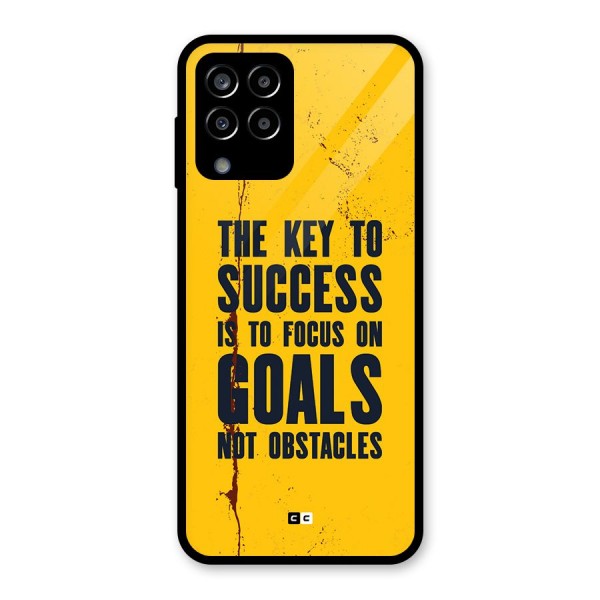 Goals Not Obstacles Glass Back Case for Galaxy M33