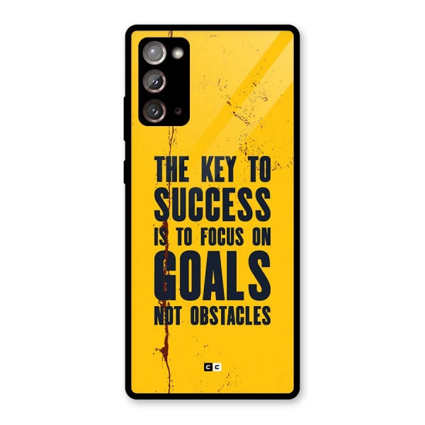 Goals Not Obstacles Glass Back Case for Galaxy Note 20