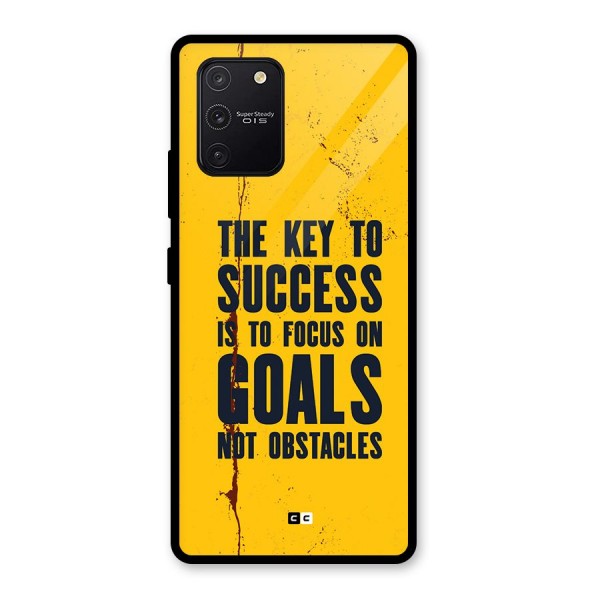 Goals Not Obstacles Glass Back Case for Galaxy S10 Lite