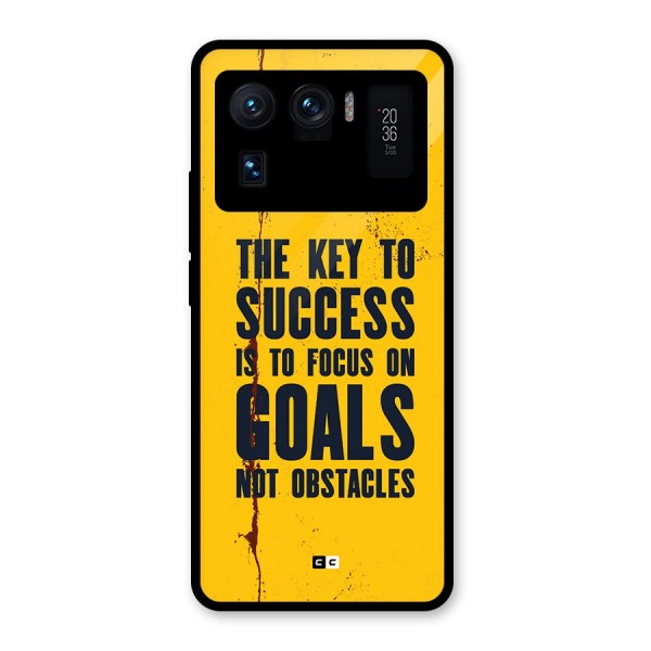 Goals Not Obstacles Glass Back Case for Mi 11 Ultra