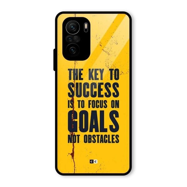 Goals Not Obstacles Glass Back Case for Mi 11x