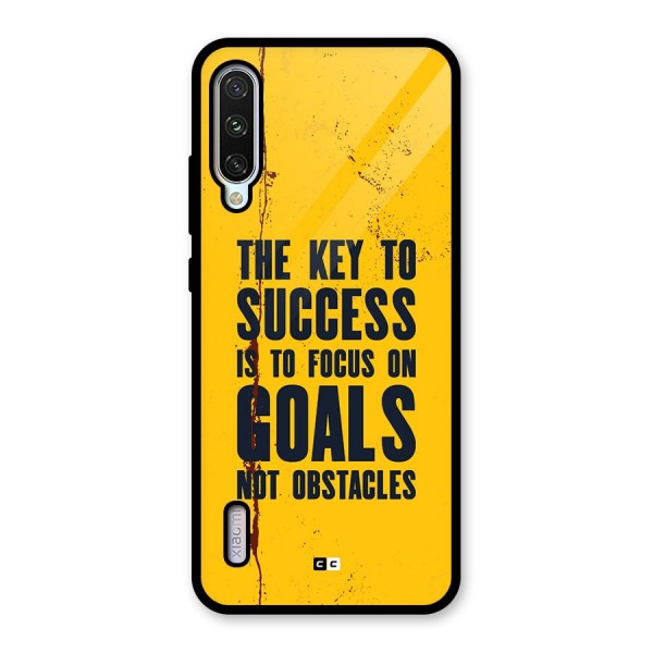 Goals Not Obstacles Glass Back Case for Mi A3