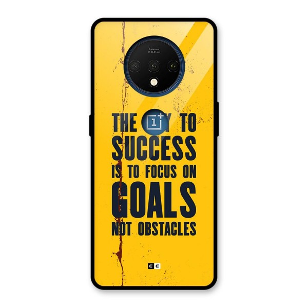 Goals Not Obstacles Glass Back Case for OnePlus 7T