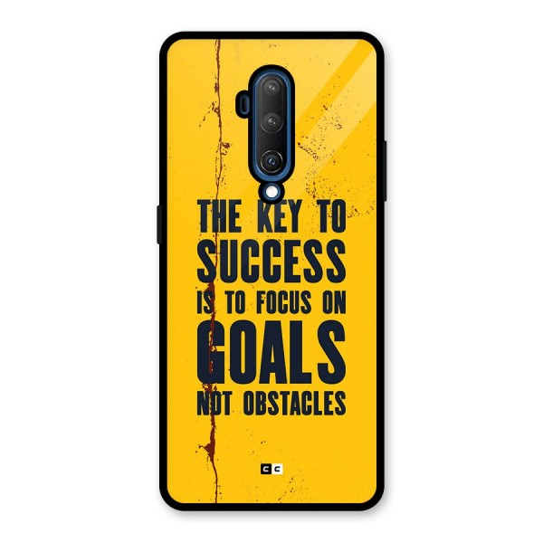 Goals Not Obstacles Glass Back Case for OnePlus 7T Pro