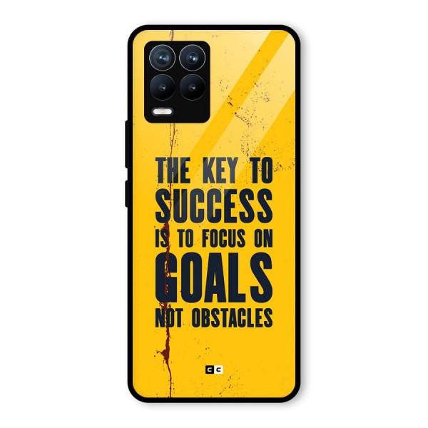 Goals Not Obstacles Glass Back Case for Realme 8 Pro