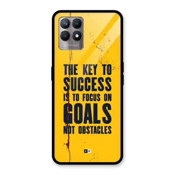 Goals Not Obstacles Glass Back Case for Realme 8i