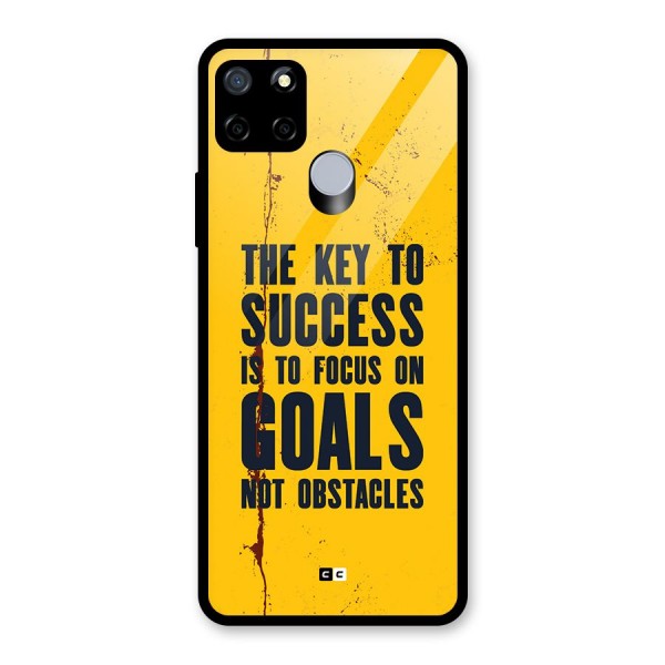 Goals Not Obstacles Glass Back Case for Realme C12