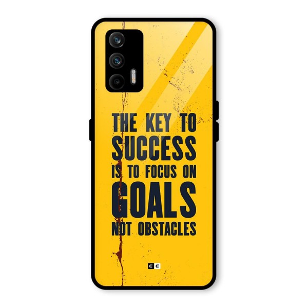 Goals Not Obstacles Glass Back Case for Realme GT 5G