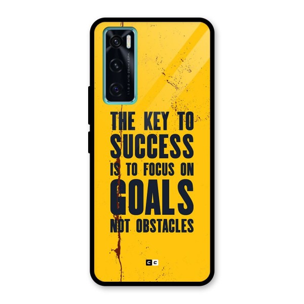 Goals Not Obstacles Glass Back Case for Vivo V20 SE