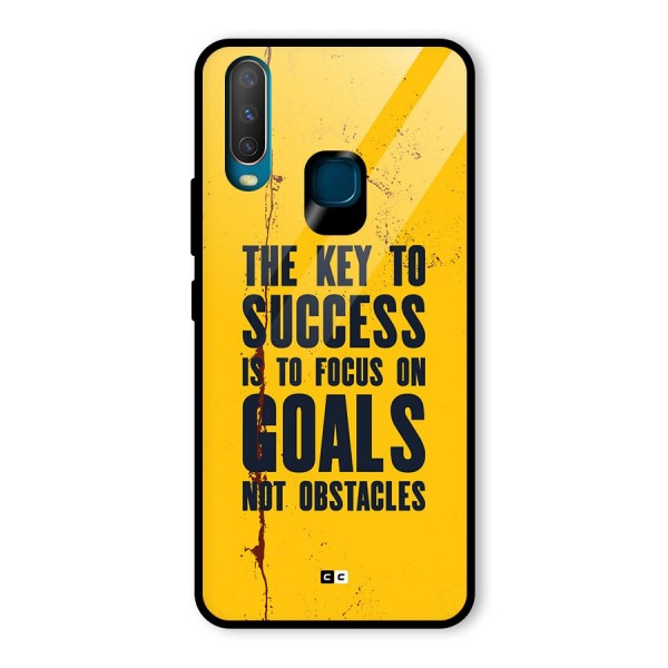 Goals Not Obstacles Glass Back Case for Vivo Y12